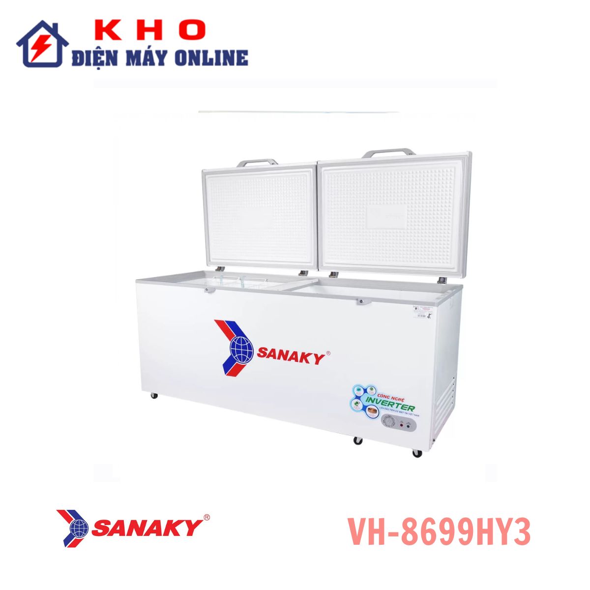 Tủ đông Sanaky VH-8699HY3 1 ngăn 2 cánh 761 lít Inverter 1 Tủ đông Sanaky VH-8699HY3 1 ngăn 2 cánh 761 lít Inverter