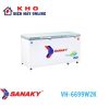 Tủ đông Sanaky VH-6699W2K | 485L 2 ngăn 2 cánh, nắp kính