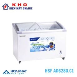 Tủ đông Hòa Phát HSF AD6280.C1 | 280L 1 ngăn 2 cánh, kính cong