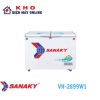 Tủ đông Sanaky VH-2899W1 | 220L 2 ngăn 2 cánh đông/mát