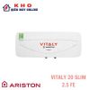 Bình nước nóng Ariston Vitaly 20 Slim 2.5 FE | 20 lít, bình ngang