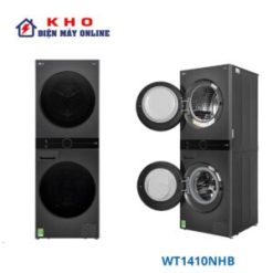 Tháp giặt sấy LG WT1410NHB | Giặt 14kg - sấy 10kg Inverter