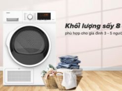 Máy sấy ngưng tụ 8 kg Galanz DC-80S5C - Khối lượng sấy và chương trình hoạt động