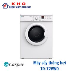 Máy sấy quần áo Casper TD-72VWD | 7.2kg thông hơi