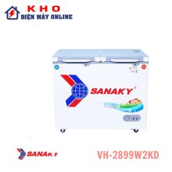 Tủ Đông Sanaky VH-2899W2KD 280 lít 2 ngăn đông/mát mặt kính