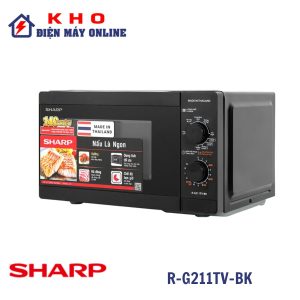 Lò vi sóng Sharp R-G211TV-BK 21 lít có nướng 1 Lò vi sóng Sharp R-G211TV-BK 21 lít có nướng