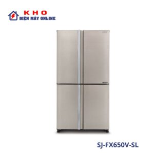 Tủ lạnh Sharp SJ-FX650V-SL | 572L 4 cánh Inverter 1 Tủ lạnh Sharp SJ-FX650V-SL | 572L 4 cánh Inverter