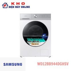 Máy giặt sấy Samsung WD12BB944DGHSV 12/8kg lồng ngang