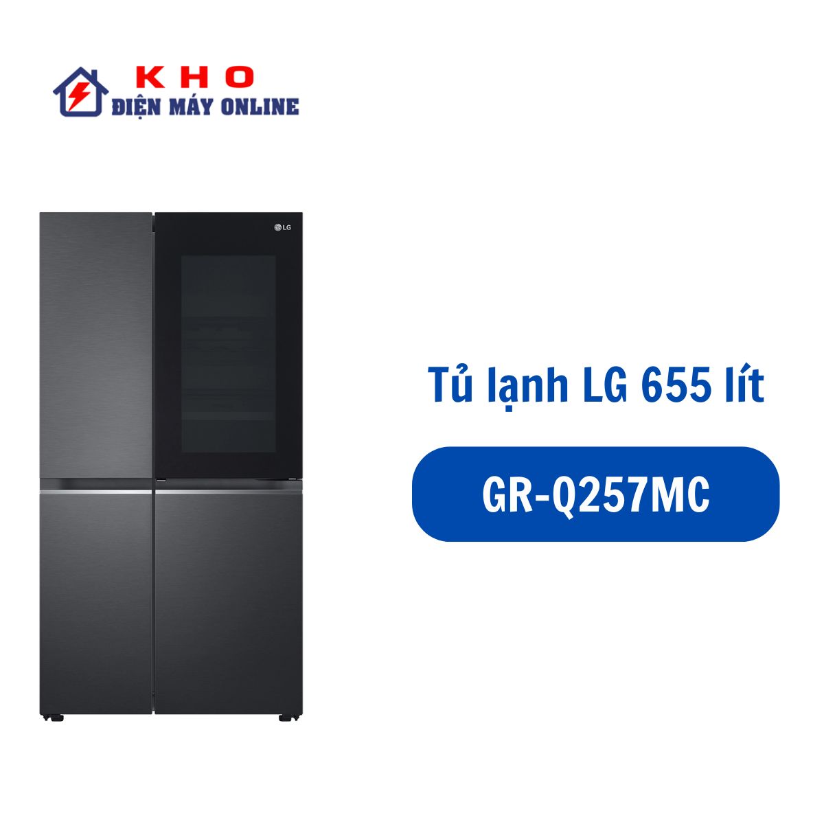 Tủ lạnh LG Instaview Inverter 655 lít GR-Q257MC 1 Tủ lạnh LG Instaview Inverter 655 lít GR-Q257MC