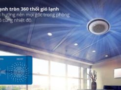 Điều hòa Samsung âm trần cassette 2 chiều AC071KN4DKH/EU 360 độ 24000BTU 3 khuech tan hoi lanh deu 1