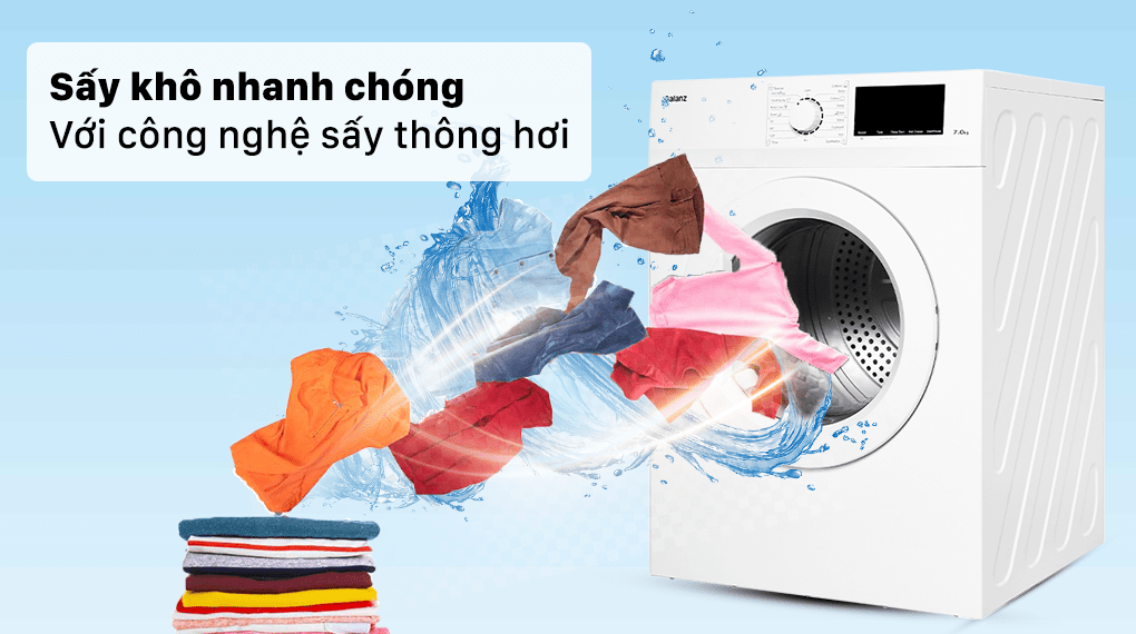 Máy sấy thông hơi Galanz 7 Kg DV-70T5C(W) - Công nghệ sấy thông hơi