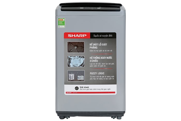 Máy giặt Sharp ES-Y75HV-S | 7.5 Kg lồng đứng Inverter 1 Máy giặt Sharp ES-Y75HV-S | 7.5 Kg lồng đứng Inverter