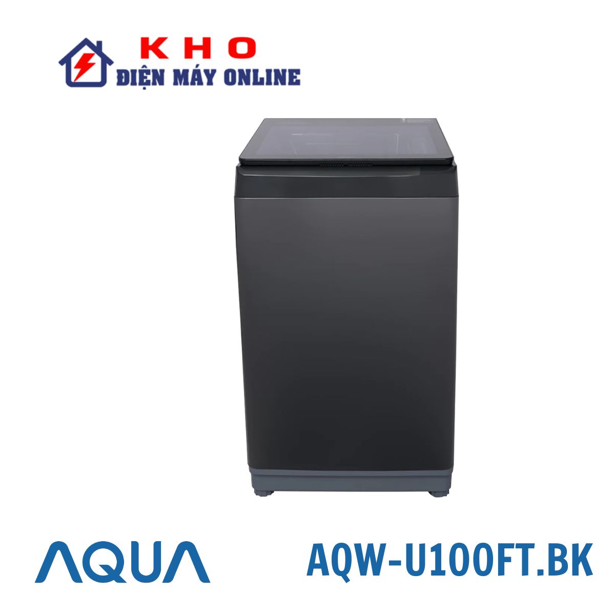 Máy giặt cửa trên Aqua AQW-U100FT.BK 10kg 1 Máy giặt cửa trên Aqua AQW-U100FT.BK 10kg