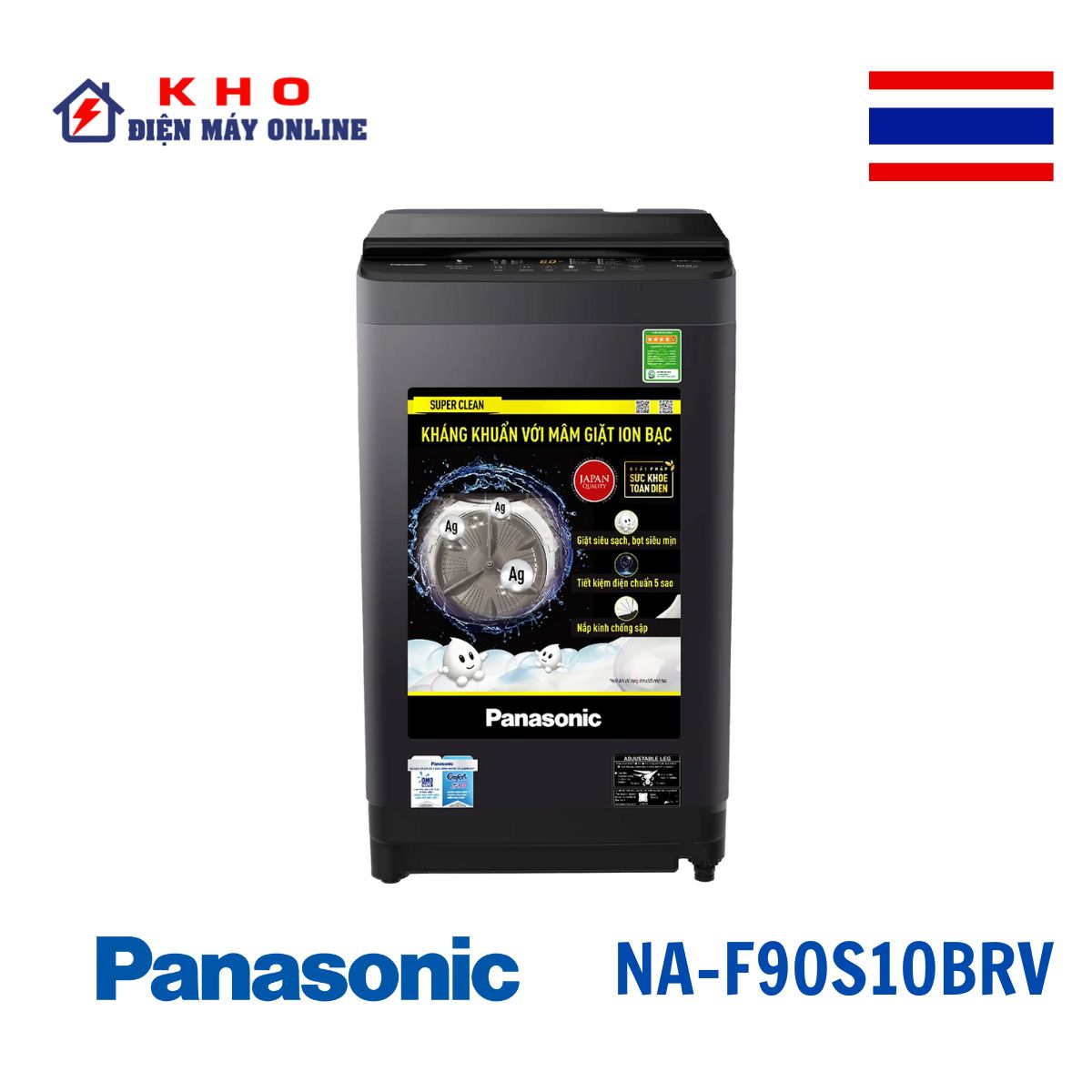 Máy Giặt Panasonic NA-F90S10BRV | Cửa trên 9kg 1 Máy Giặt Panasonic NA-F90S10BRV | Cửa trên 9kg