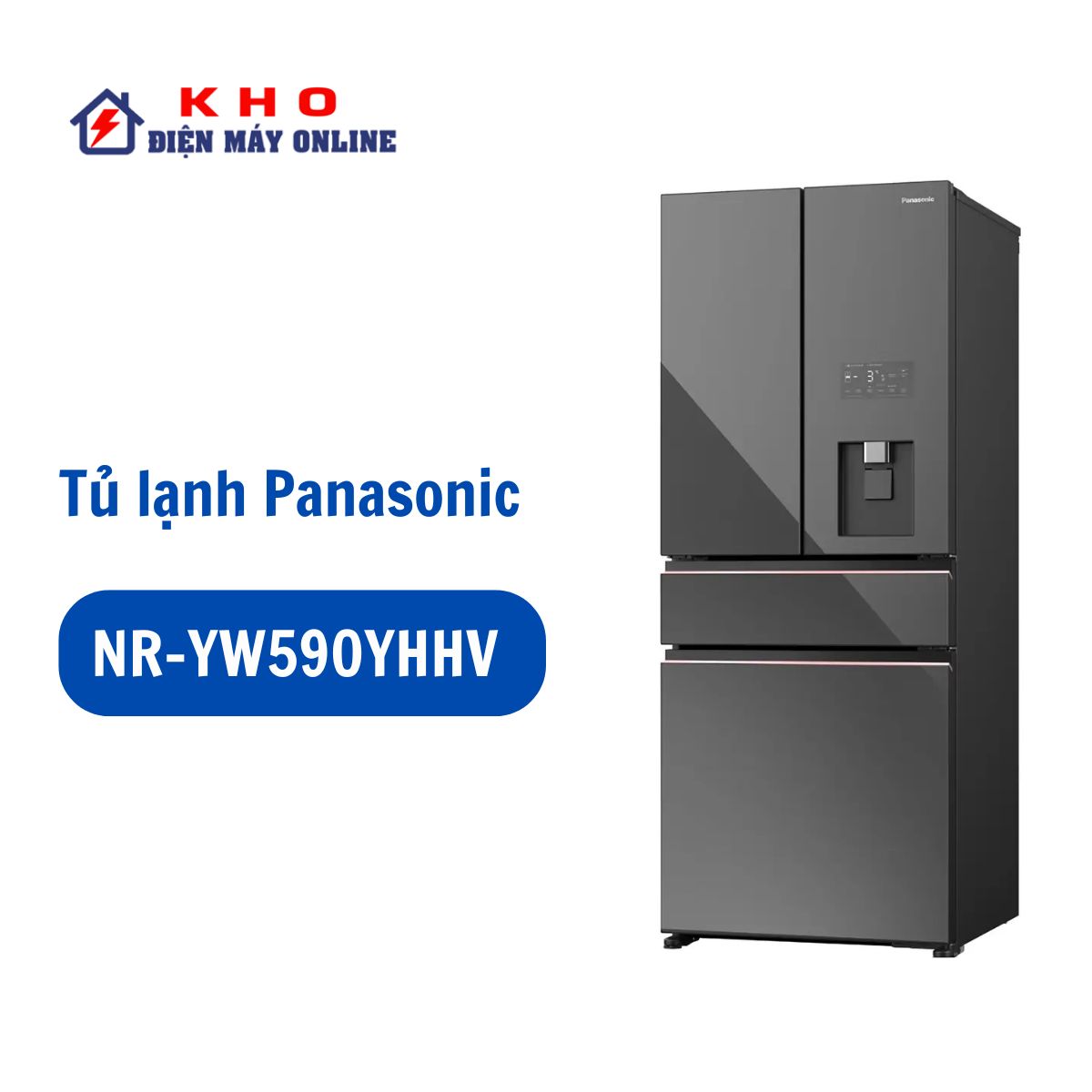 Tủ lạnh Panasonic MultiDoor Inverter 540 Lít NR-YW590YHHV 1 Tủ lạnh Panasonic MultiDoor Inverter 540 Lít NR-YW590YHHV