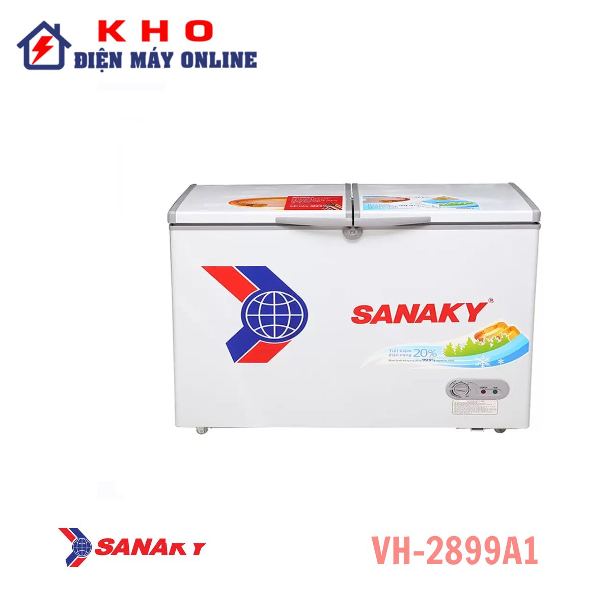 Tủ đông Sanaky VH-2899A1 280 lít 1 ngăn đông 2 cánh dàn đồng 1 Tủ đông Sanaky VH-2899A1 280 lít 1 ngăn đông 2 cánh dàn đồng