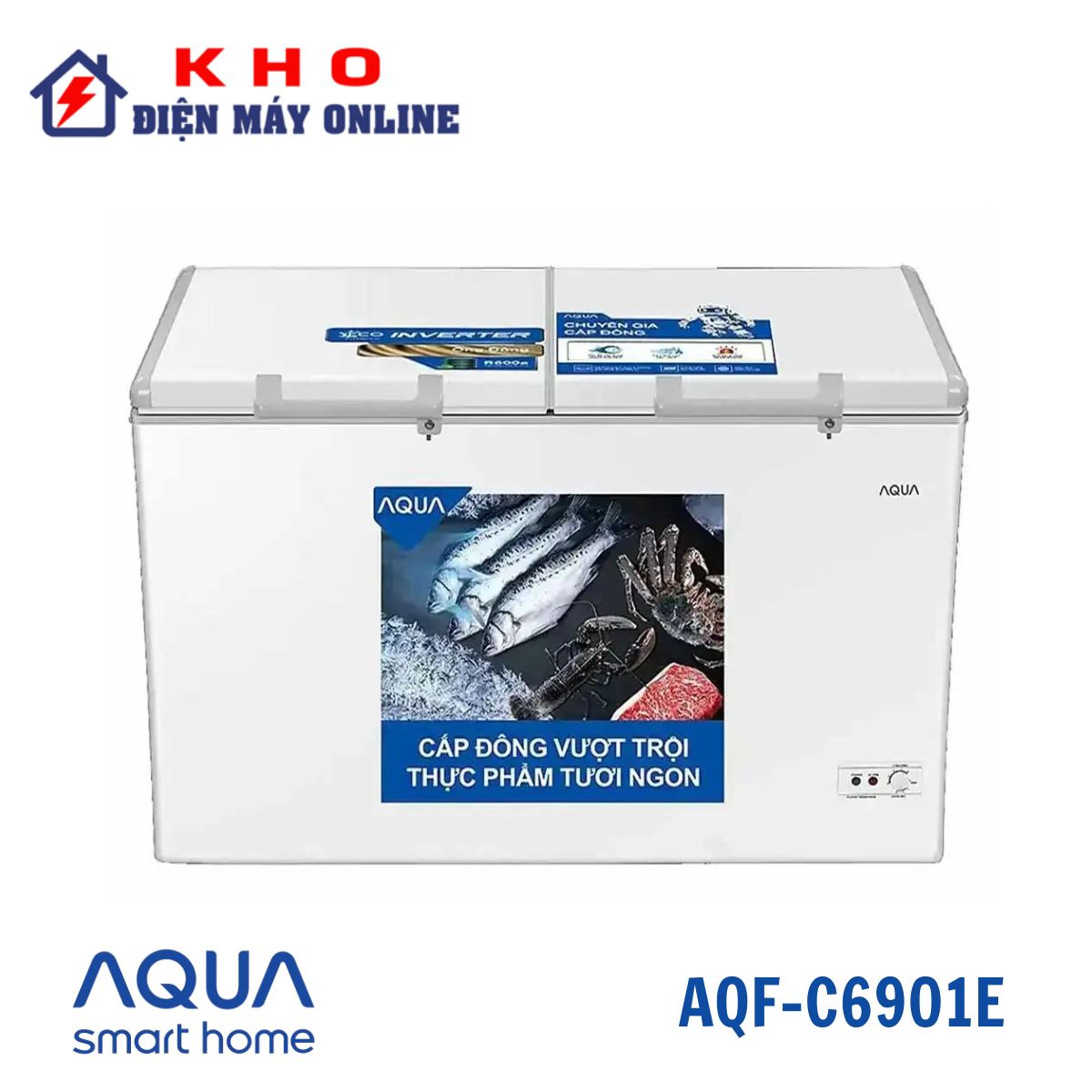 Tủ đông Aqua AQF-C6901E Inverter 508 lít | 1 ngăn 2 cửa 1 Tủ đông Aqua AQF-C6901E Inverter 508 lít | 1 ngăn 2 cửa