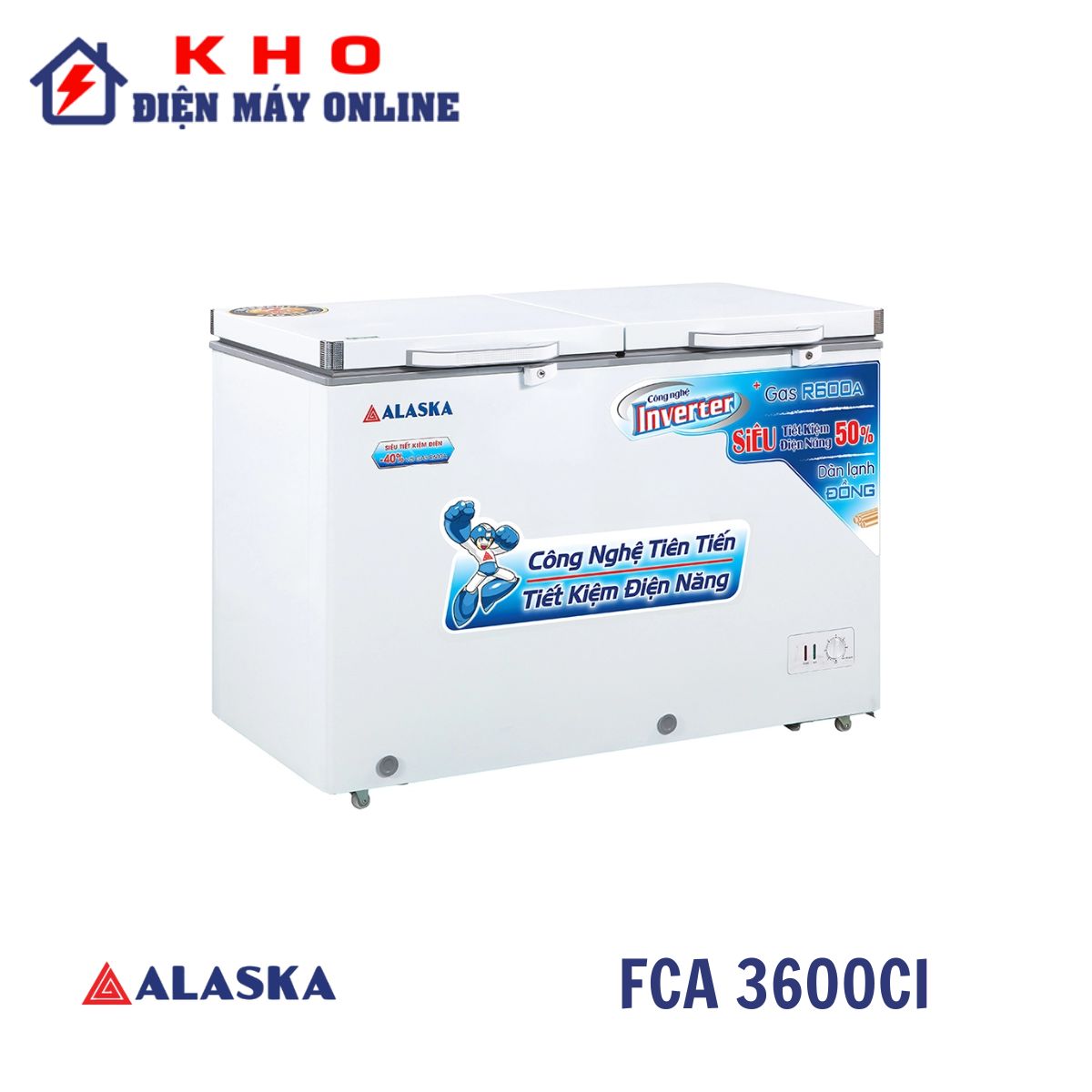 Tủ đông Alaska Inverter 350 lít FCA 3600CI 1 ngăn đông 1 cánh 1 Tủ đông Alaska Inverter 350 lít FCA 3600CI 1 ngăn đông 1 cánh