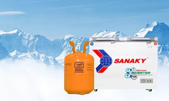Tủ đông Sanaky Inverter 260 lít VH-3699W4K 5 Tủ đông Sanaky Inverter 260 lít VH-3699W4K gas thân thiện môi trường
