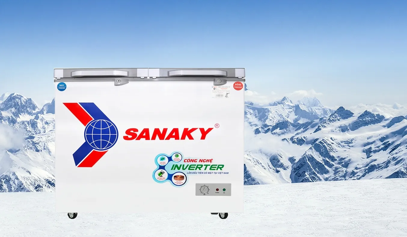 Tủ đông Sanaky Inverter 260 lít VH-3699W4K 1 Tủ đông Sanaky Inverter 260 lít VH-3699W4K - thiết kế chất lượng