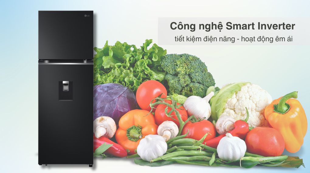 Tủ lạnh LG Inverter 334 lít LTD33BLM - Công nghệ Inverter Tủ lạnh LG Inverter 334 lít LTD33BLM - Công nghệ Inverter