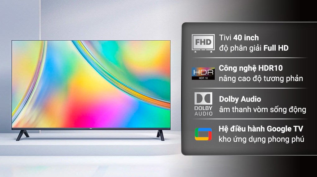 Top 5 Tivi giá rẻ dưới 5 triệu kết nối wifi đáng mua nhất 10 Google Tivi TCL 40 inch 40S5400