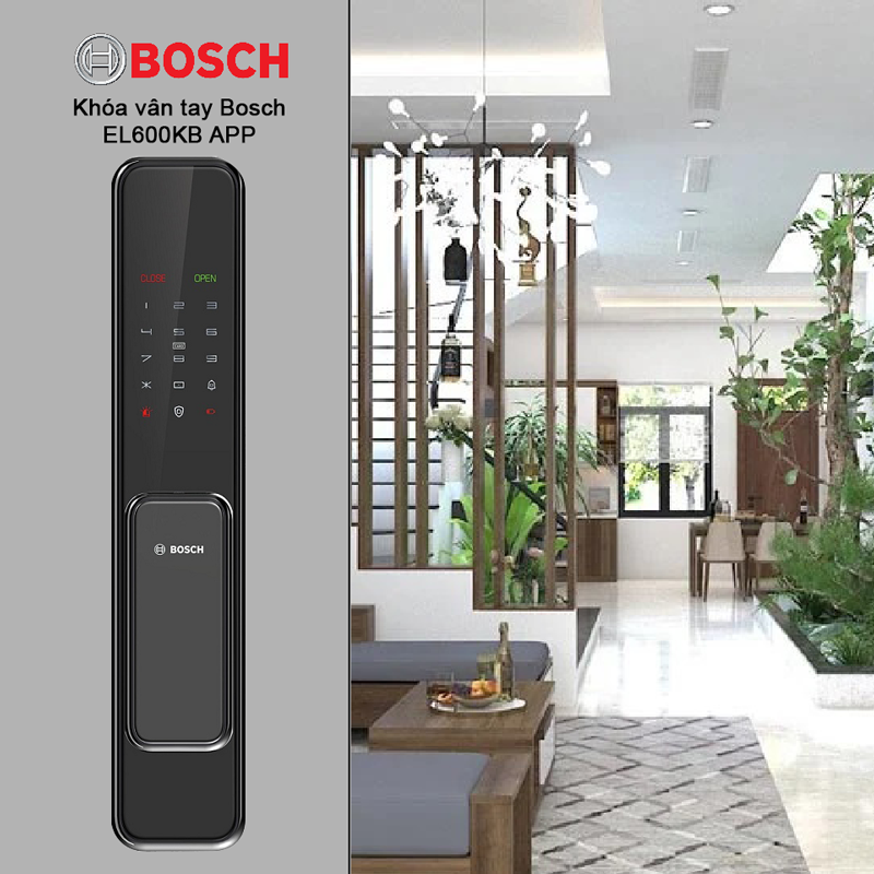 Khóa vân tay cửa nhôm Xingfa Bosch EL600KB