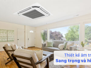 Máy lạnh âm trần 2 chiều Gree Inverter 2.0 HP GUD50T/A-S/GUD50W/A-S - Thiết kế âm trần nhỏ gọn, dễ dàng lắp đặt