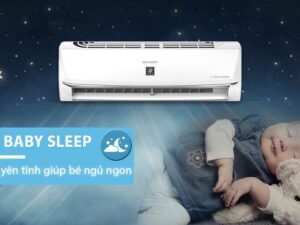 2. Điều hoà sở hữu chế độ Baby Sleep thông minh hoạt động nhẹ nhàng yên tĩnh giúp giấc ngủ ngon