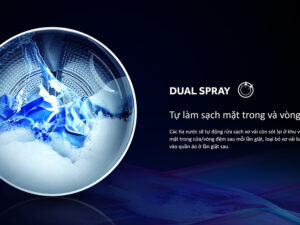 Dua spray Máy giặt Aqua Inverter 11 kg AQD-DW1100J.BK