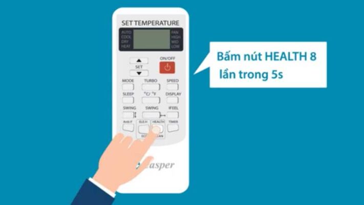 Cách bật điều hoà Casper không cần điều khiển đơn giản 3 Bật máy qua thiết bị điện thoại thông minh