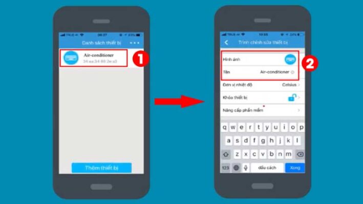 Cách bật điều hoà Casper không cần điều khiển đơn giản 6 Bật máy qua thiết bị điện thoại thông minh