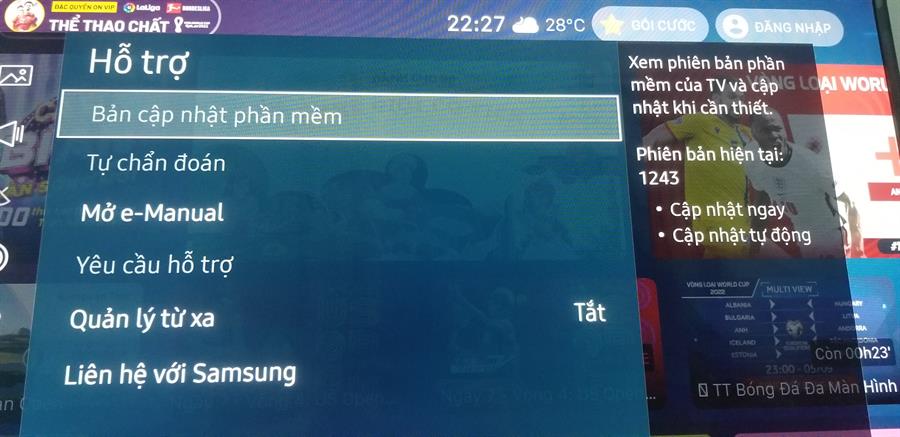 1. Vì sao nên cập nhật phầm mềm trên tivi Samsung?