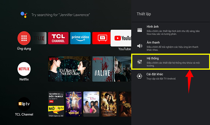 Cách chỉnh màu trên tivi TCL