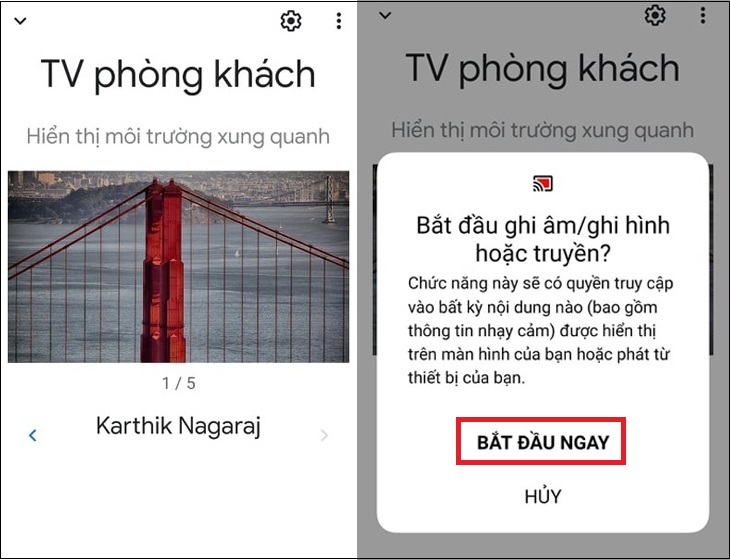 Chọn vào tivi TCL mà bạn muốn kết nối