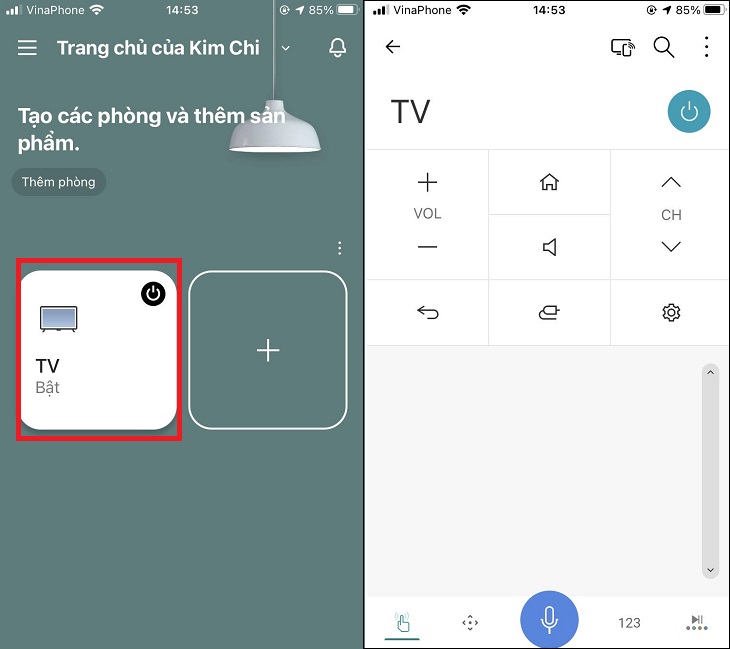 Điều khiển tivi LG bằng điện thoại qua ứng dụng LG ThinQ