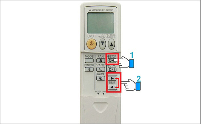 Hướng dẫn hẹn giờ trên máy Mitsubishi Electric MSY