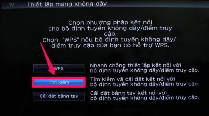 Bạn chọn "Tìm kiếm"