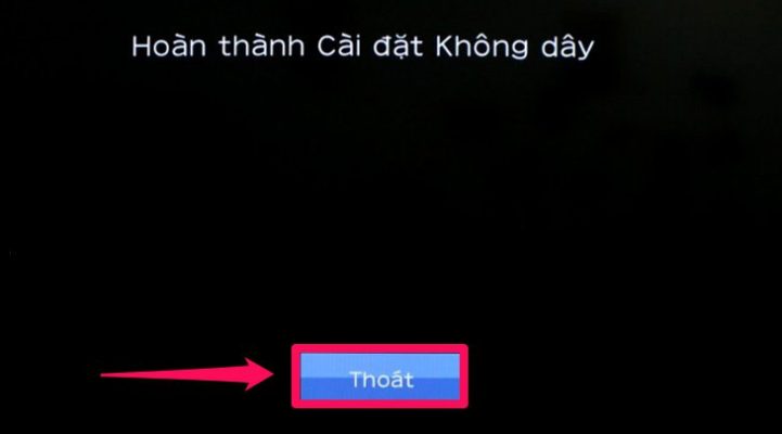 Chọn "Thoát"