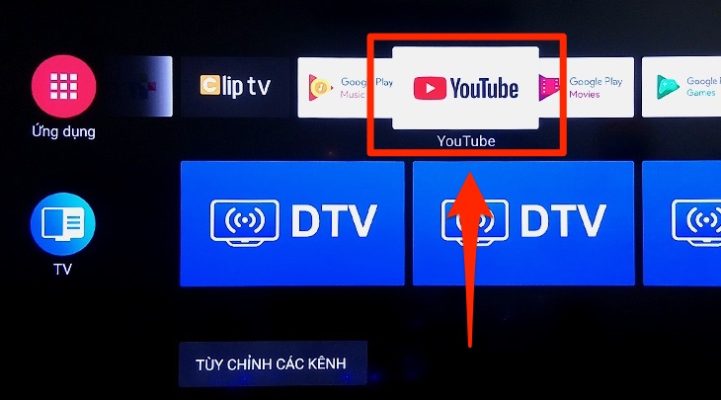 Truy cập vào ứng dụng hay khu vực cần nhập thông tin