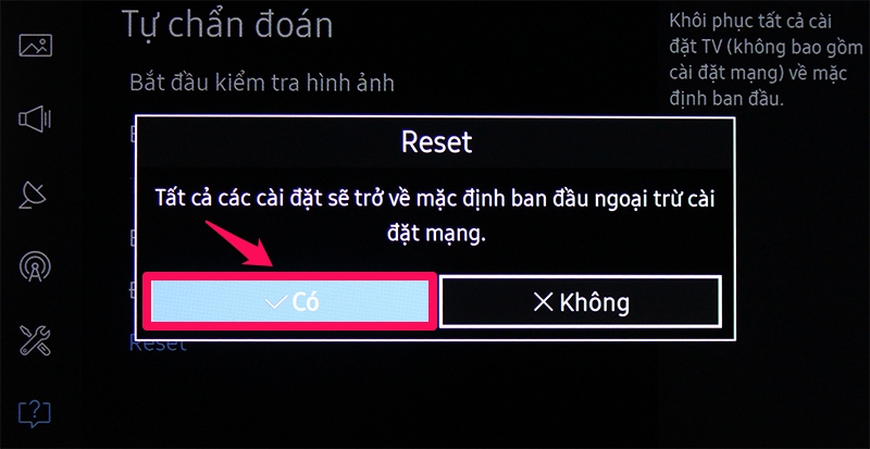 Hướng dẫn tắt chế độ Demo TV Samsung Khôi phục cài đặt gốc để tắt chế độ trưng bày
