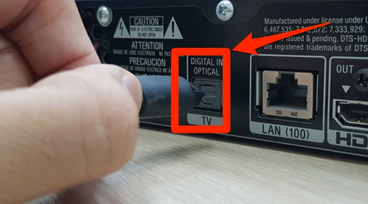 Đối với thiết bị loa có cổng Optical