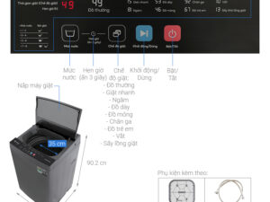 Máy giặt Casper 8.5 kg WT-85NG1