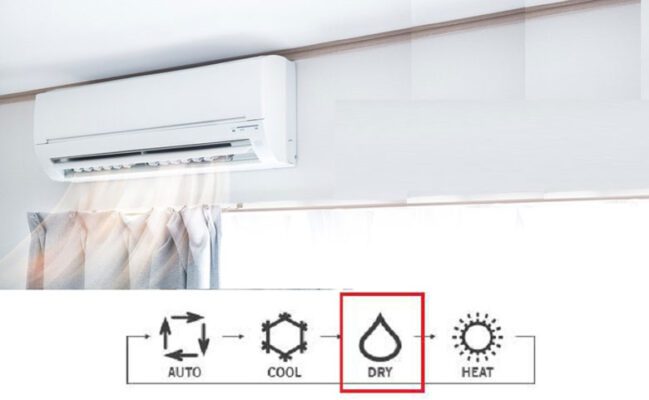7. Nên để điều hòa ở chế độ cool hay hút ẩm điều hòa?