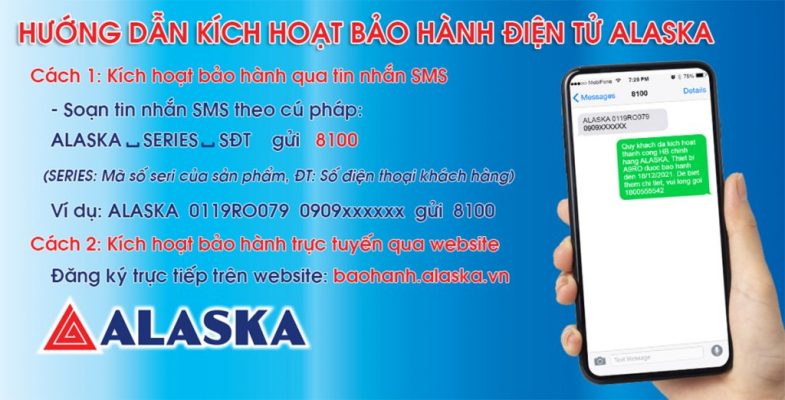 4. Hướng dẫn kích hoạt bảo hành điện tử sản phẩm tủ mát ALASKA