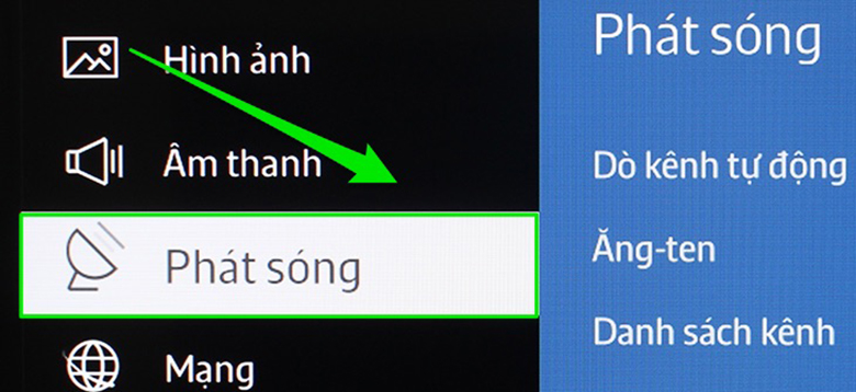Cách sắp xếp kênh trên tivi Samsung trường hợp 1