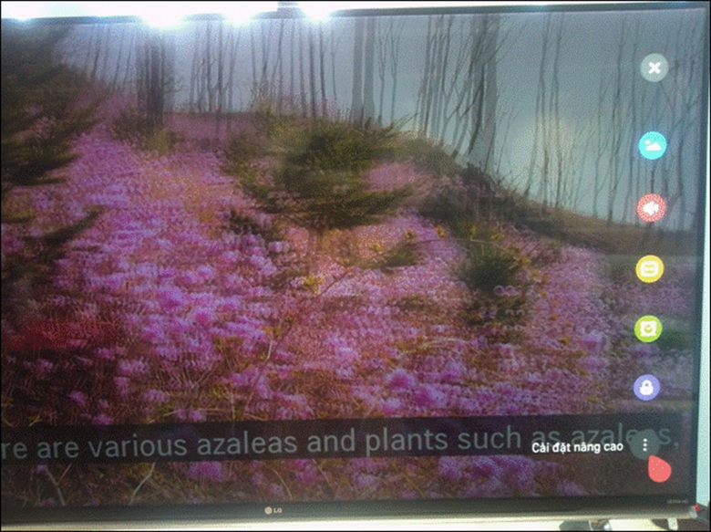 Vào mục cài đặt nâng cao để thực hiện cách sắp xếp kênh tivi LG