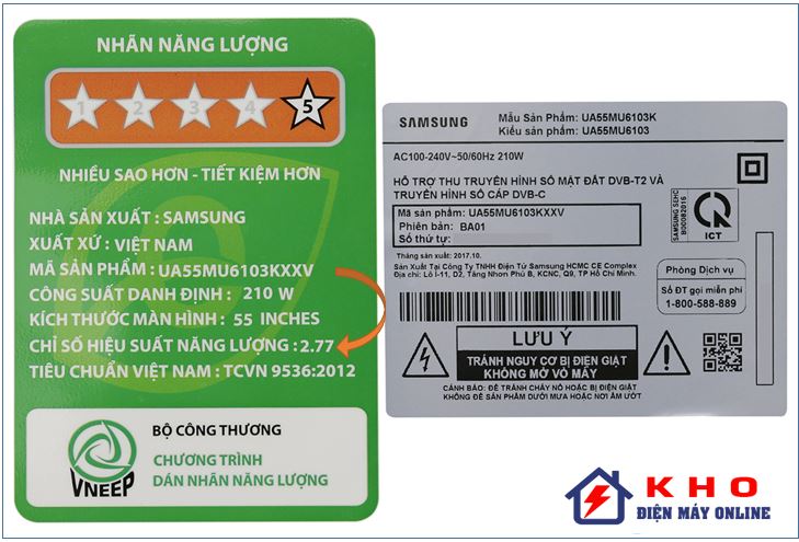 CÔNG SUẤT tiêu thụ điện của Tivi Samsung 55 inch 2 1. Công suất tiêu thụ điện của tivi Samsung là gì?