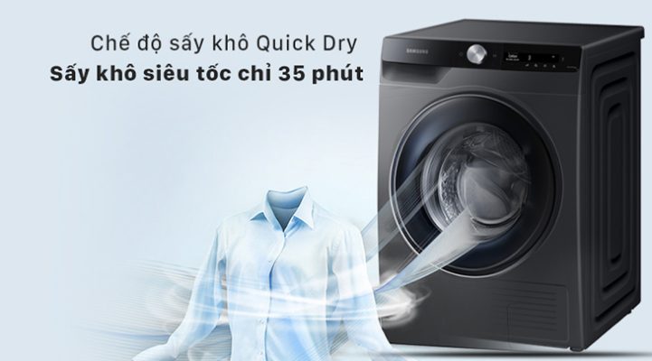 1.2. Sấy khô siêu tốc trong 35 phút với chế độ Quick Dry