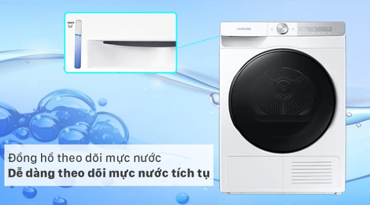 1.3. Theo dõi mực nước tích tụ trong máy với đồng hồ hiển thị